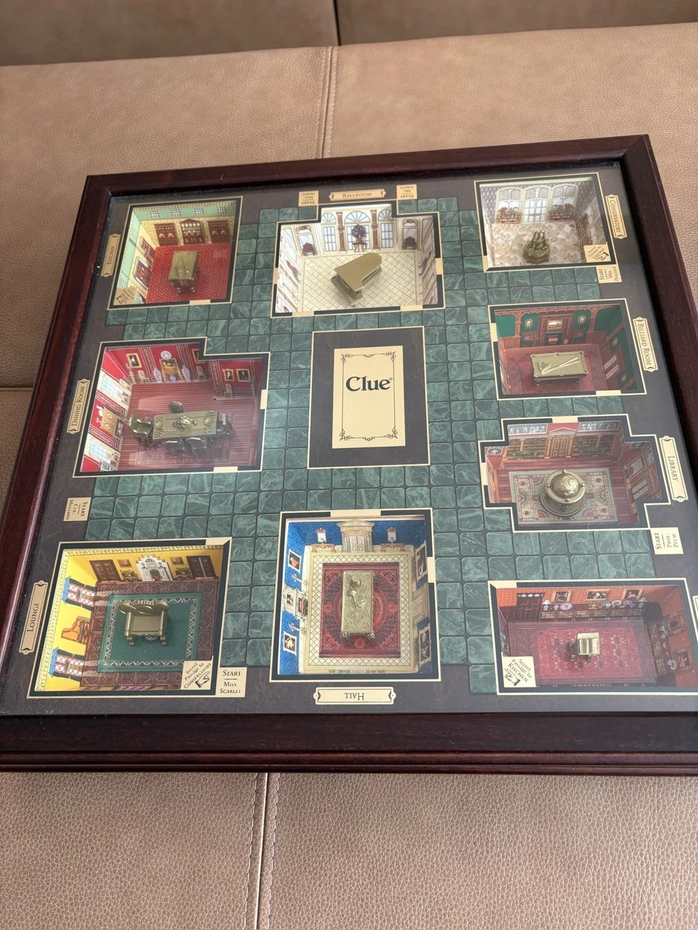 Clue Collector’s Edition Restoration Hardware Hasbro 3D Wood Board Game 2007 NIB